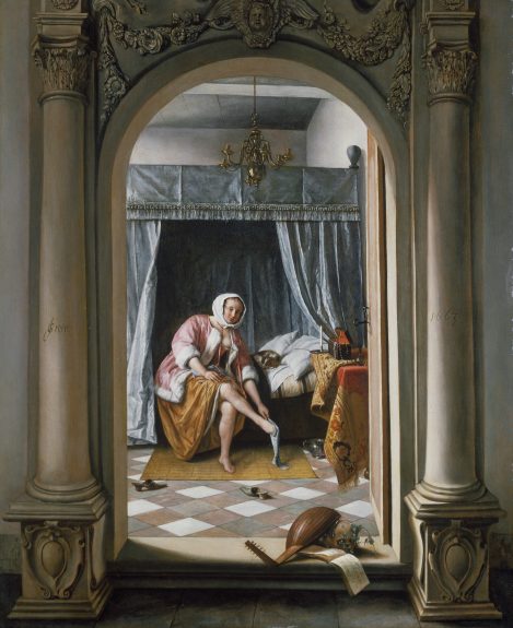 Jan Steen, Vrouw in een slaapkamer, 1663 Royal Collection Trust / © Her Majesty Queen Elizabeth II 2016