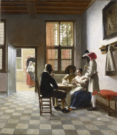 Pieter de Hooch, Kaartspelers in een zonnige kamer, 1658 Royal Collection Trust / © Her Majesty Queen Elizabeth II 2016