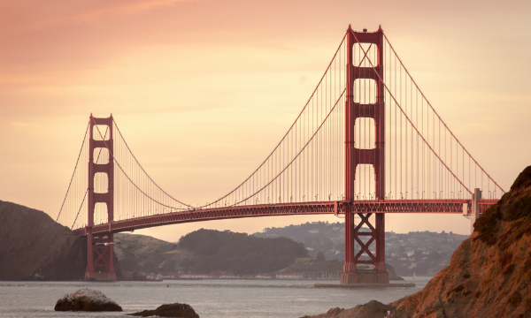 Wereldreiziger Marco van der Kreeke Golden Gate Bridge