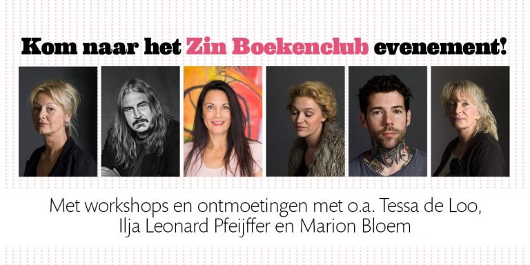 Kom naar het Zin Boekenclub evenement!