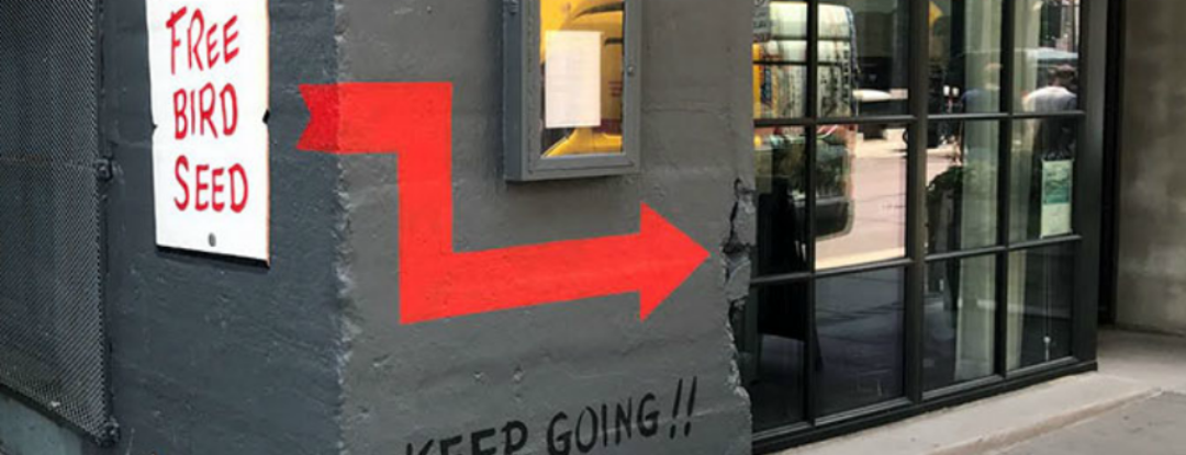 Graffiti met een onverwachte twist duikt op in Chicago