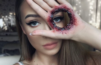 Halloween make-up waar je u tegen zegt