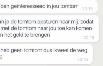 Grappige conversaties over aankopen op Marktplaats