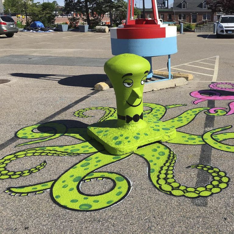 Vrolijke straatkunst