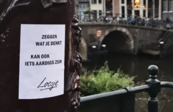 Om Loesje (ja, die van de posters) moet je altijd even glimlachen