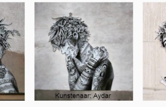 Straatkunst van gezichten